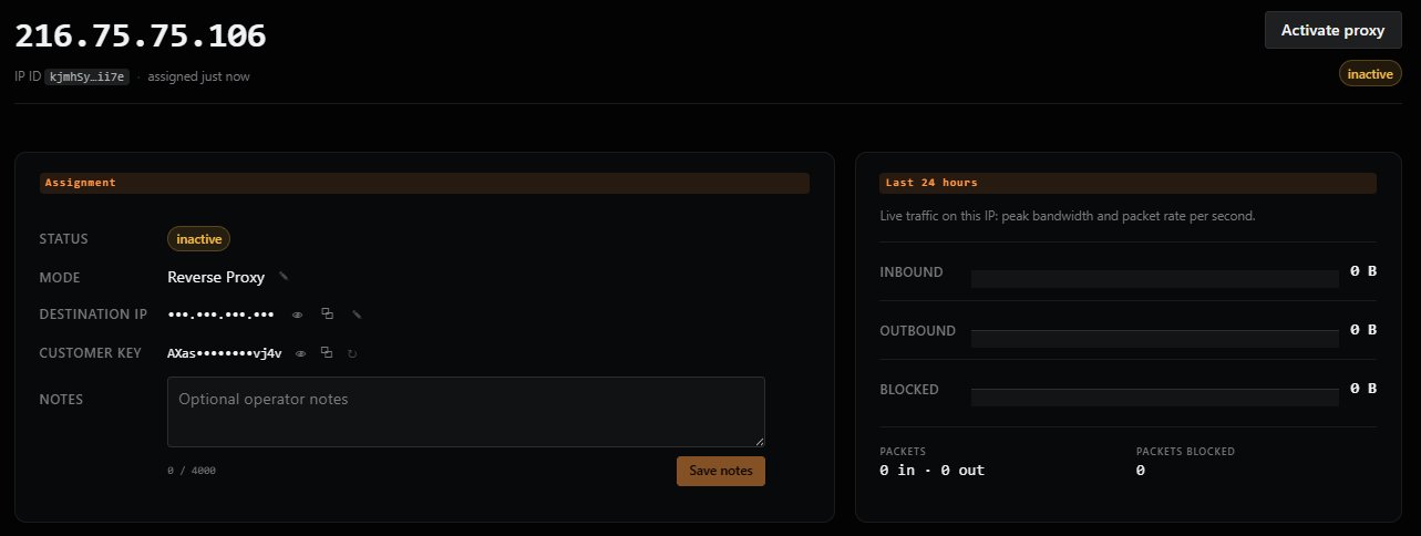 Staple IP dashboard